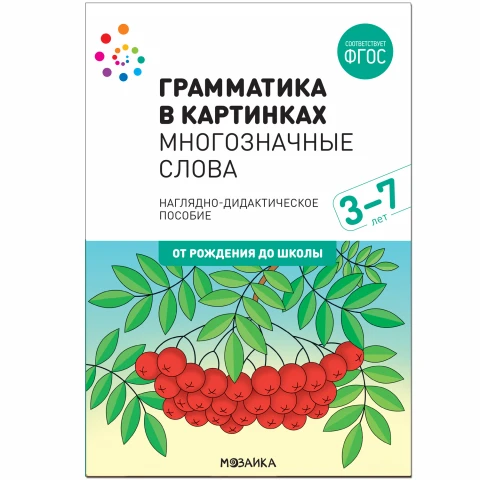 Методическое пособие "Наглядное пособие. Грамматика в картинках. Многозначные слова"