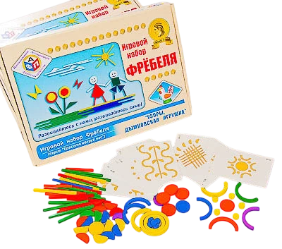 Игровой набор Фребеля, <Узоры. Дымковская игрушка (серия "Красота вокруг нас")> 3+