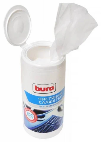 Чистящие салфетки для поверхностей BURO <BU-Tsurface>, 100 шт/уп 