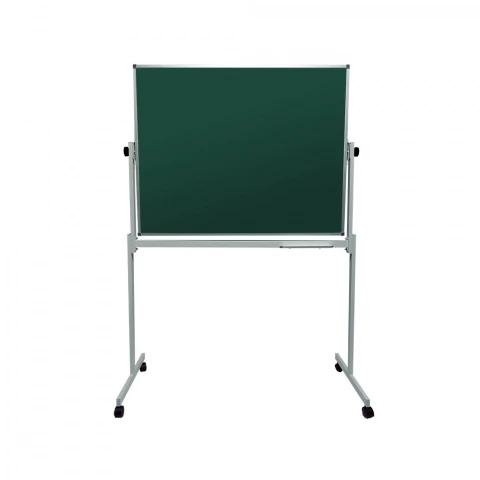 Меловая горизонтальная мобильная поворотная доска 100х120 (алюминиевый профиль)