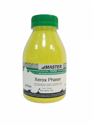 Тонер Xerox Phaser 6000/6010/WC6015, 30 гр/фл., желтый, Master