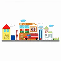 Декоративно-развивающая панель <Пожарная часть>