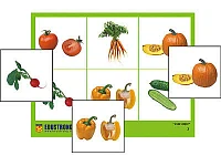 Лото <Овощи (4 планшета, 24 карт., цвет., ламинир.)>