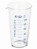 Мензурка 100 мл ТУ 9464-013-52876351-2014, ГОСТ 1770-74, уп.12 шт 