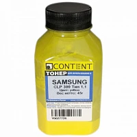 Тонер Content для Samsung CLP-300, Тип 1.1, Y, 45 г, банка